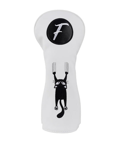 Lucky 8 Cat Headcover - isolated front view from original photograph