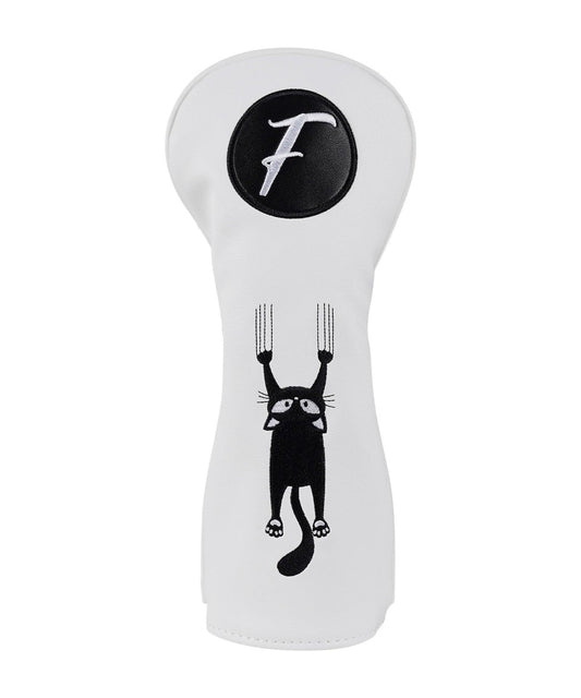 Lucky 8 Cat Headcover - isolated front view from original photograph