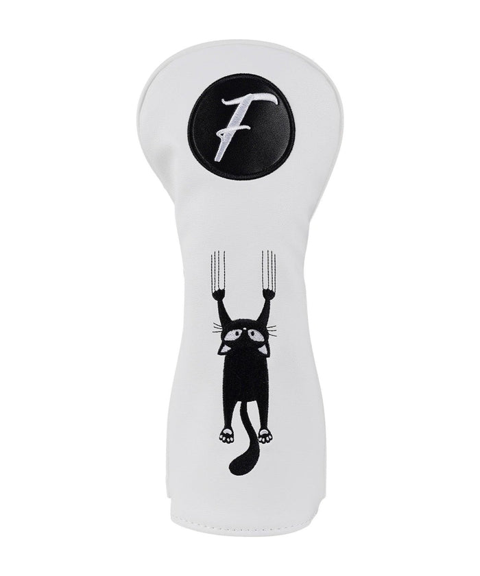 Lucky 8 Cat Headcover - isolated front view from original photograph