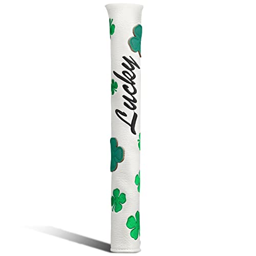Lucky Clover Alignment Stick Cover (Because Practice Deserves Style Too) - White - Club Rehab