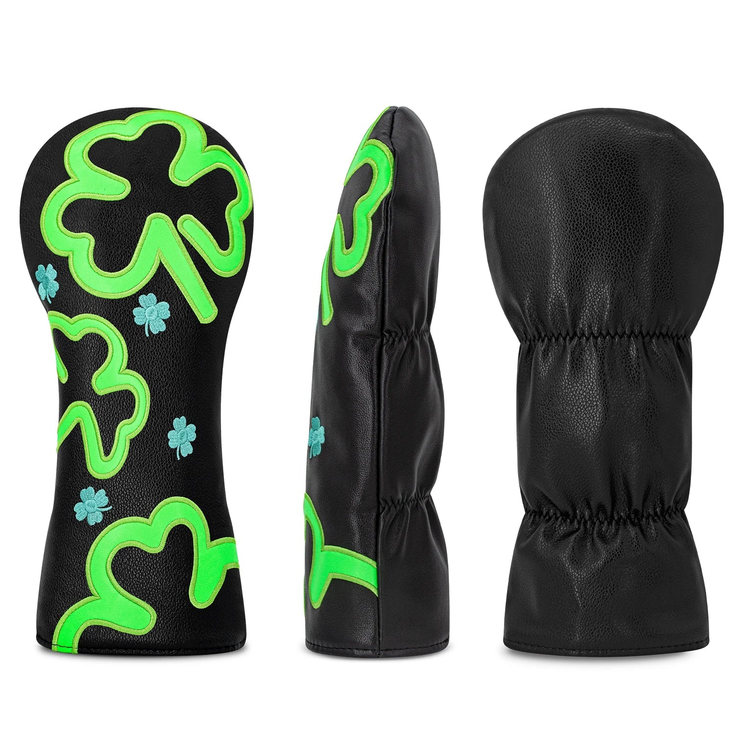 Lucky Clover Golf Headcover Set – Driver, Fairway & Hybrid Covers - Full set (4pcs) - Club Rehab