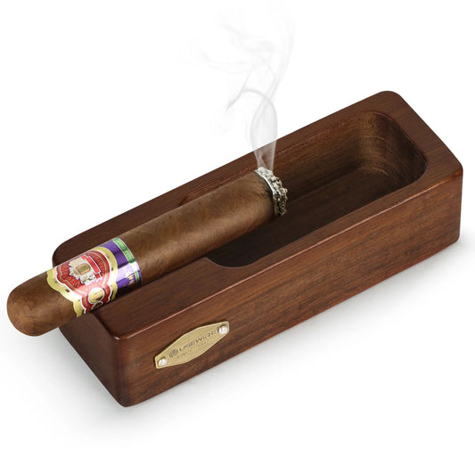 LuxeCraft Wooden Cigar Ashtray - Club Rehab - Cigar Accessories45461532606656