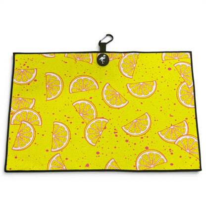 Main Squeeze Golf Towel | 24” x 16” Microfiber Towel | Magnetic Clip & Carabiner | Premium Golf Accessory - Club Rehab