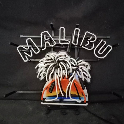 Malibu Beer Palm Tree Neon Signs - Club Rehab
