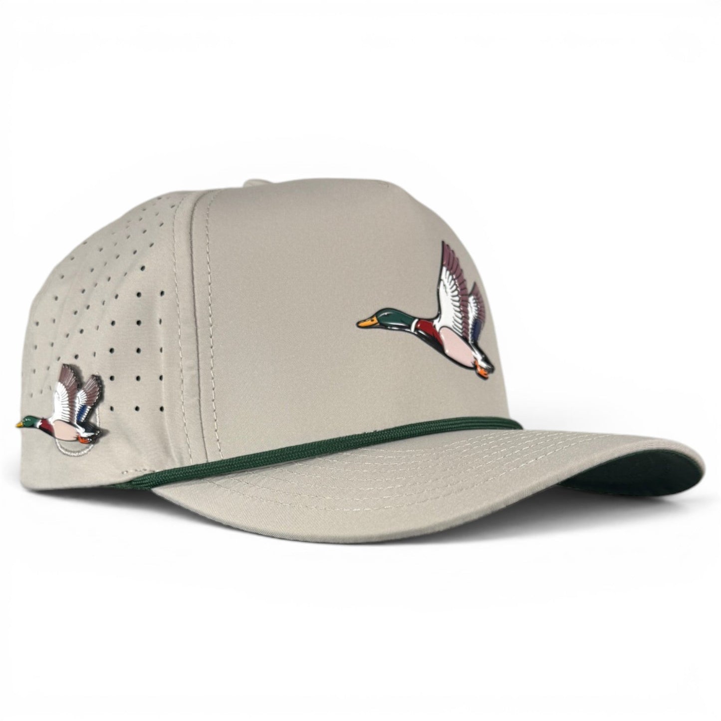 Mallard Golf Hat | Snapback Cap | Built-in Magnetic Ball Marker Holder + Marker Included | Adjustable | Duck - Club Rehab