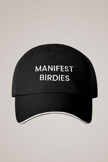 Manifest Birdies Ball Cap in Black - Club Rehab