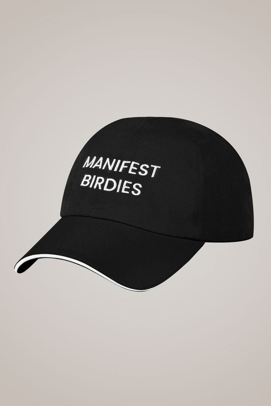 Manifest Birdies Ball Cap in Black - Club Rehab
