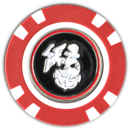 Officially Licensed U.S. Marines Poker Chip Ball Marker