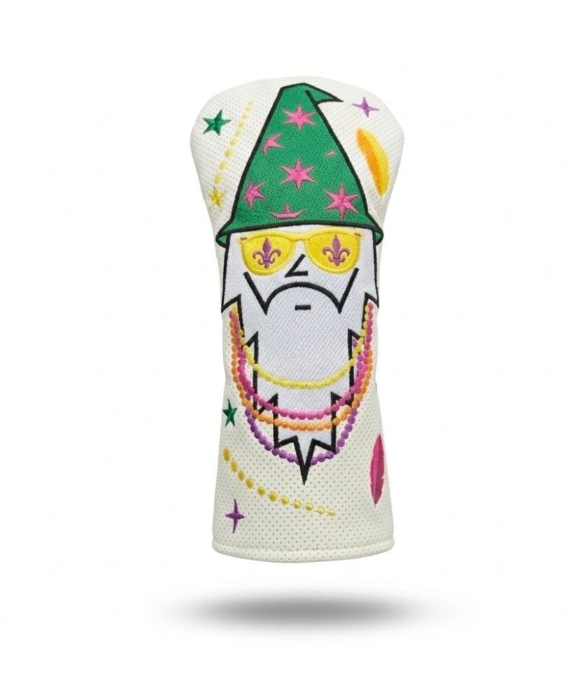 Mardi Gras Mischief Head Covers - White Fairway - Club Rehab
