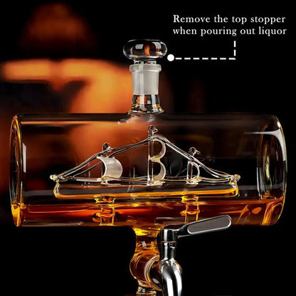 Maritime Sailboat Whiskey Decanter Set - Club Rehab
