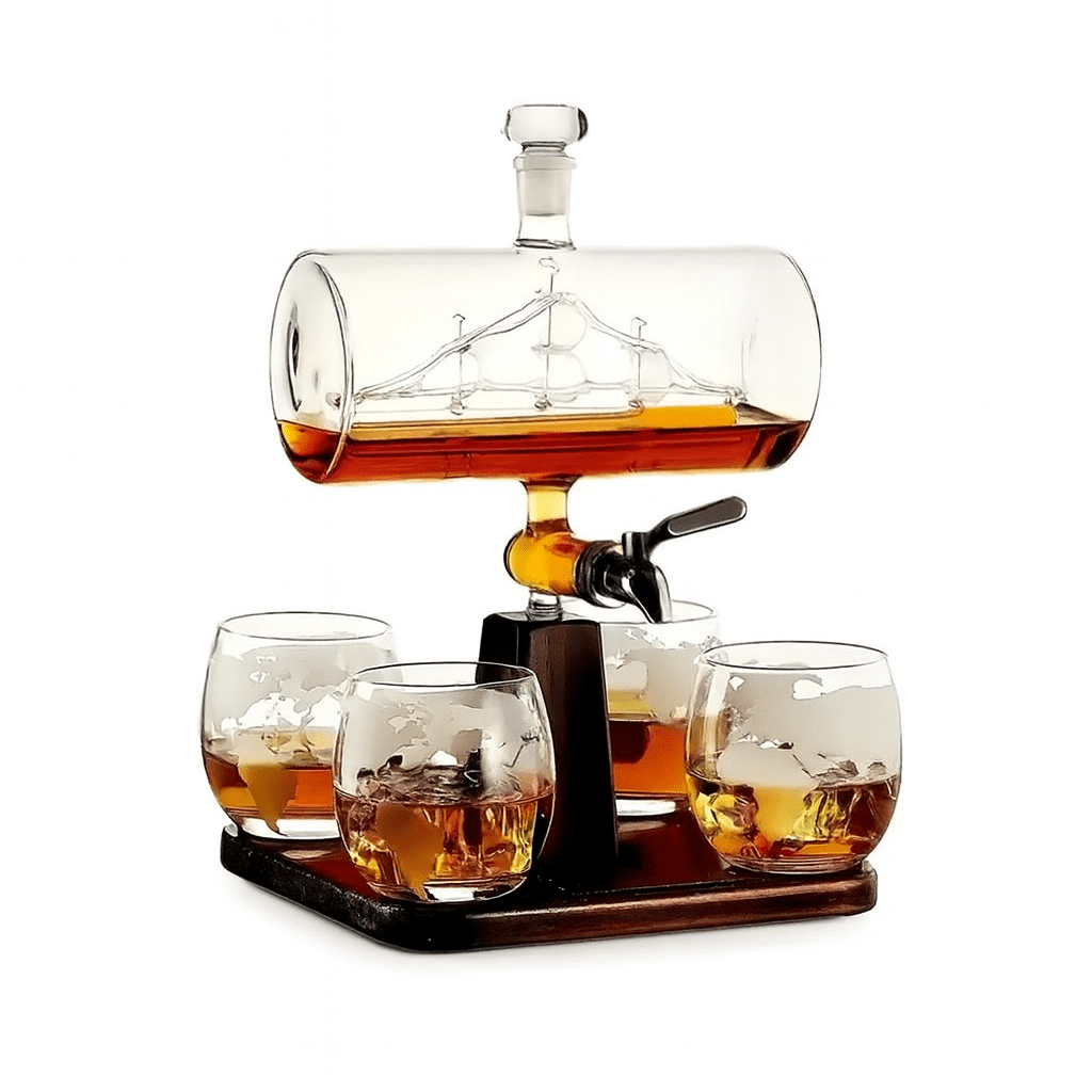 Maritime Sailboat Whiskey Decanter Set - Club Rehab