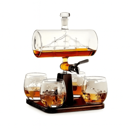Maritime Sailboat Whiskey Decanter Set - Club Rehab