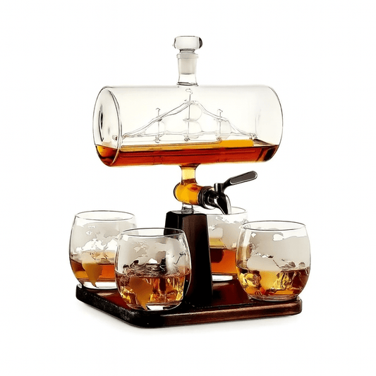 Maritime Sailboat Whiskey Decanter Set - Club Rehab