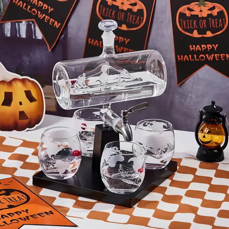 Maritime Sailboat Whiskey Decanter Set - Club Rehab