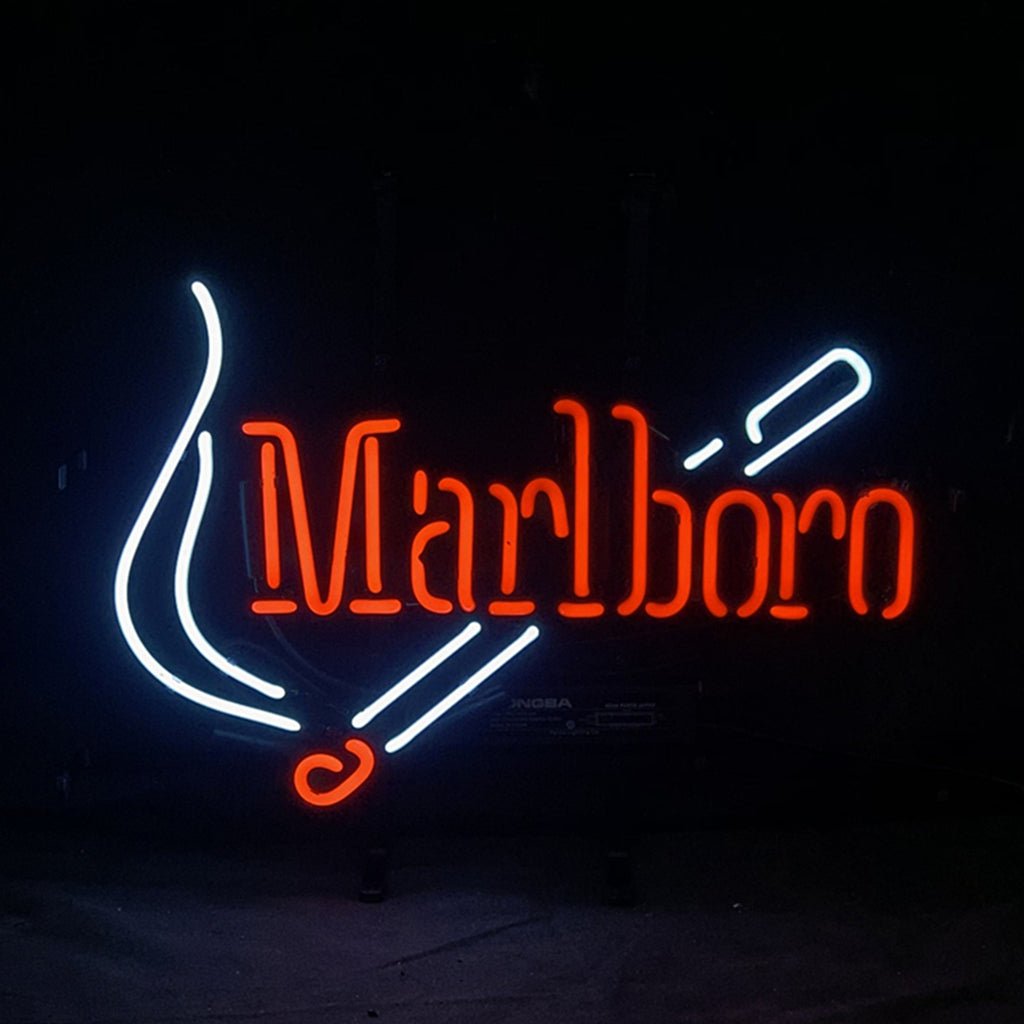 Marlboro Design Real Glass Hand Bent Neon Signs Light - Club Rehab
