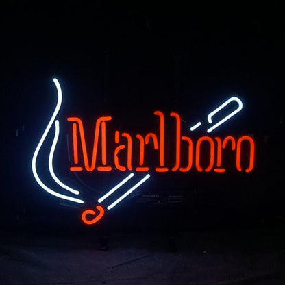 Marlboro Design Real Glass Hand Bent Neon Signs Light - Club Rehab