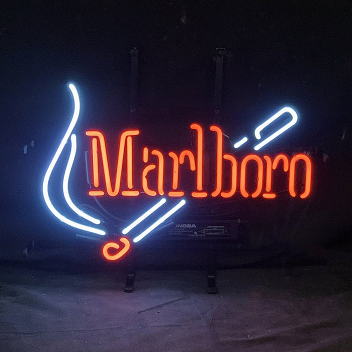 Marlboro Design Real Glass Hand Bent Neon Signs Light - Club Rehab