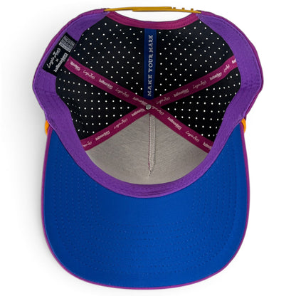 Marlin Golf Hat | Snapback Cap | Built-in Magnetic Ball Marker Holder + Marker Included | Adjustable Purple - Club Rehab