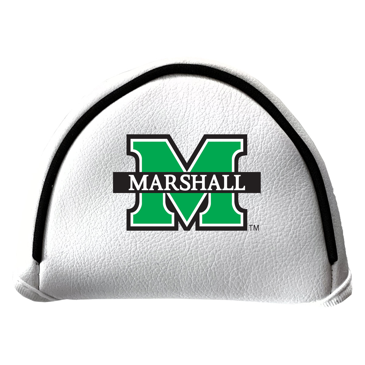 Marshall Thundering Herd Vintage White Printed Mallet Putter Headcover