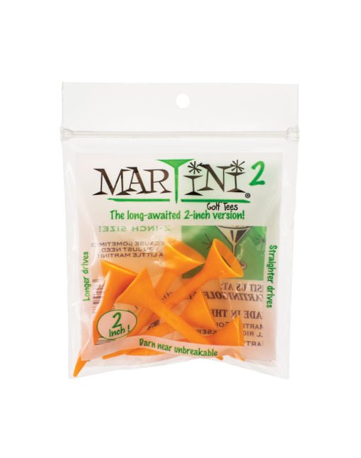 Martini 2 - Inch Golf Tees - Orange 6 - Club Rehab