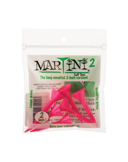 Martini 2 - Inch Golf Tees - Pink 6 - Club Rehab
