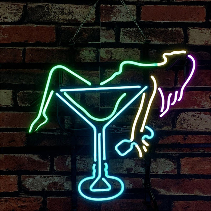 Martini Girl Neon Signs - Club Rehab