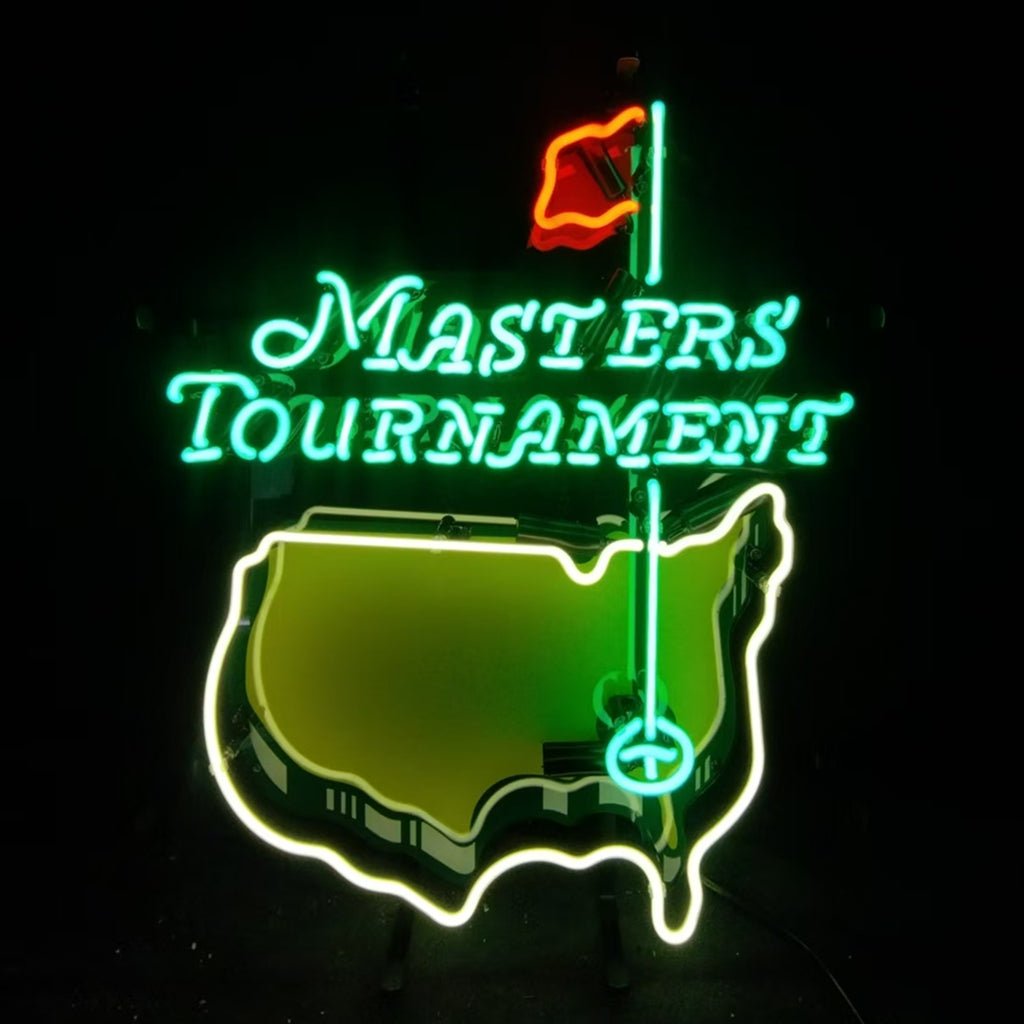 Masters Tournament Golf Logo Neon Signs Light - Club Rehab