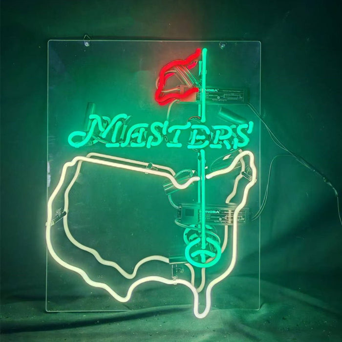 Masters Tournament Golf Neon Signs Light Glass - Club Rehab
