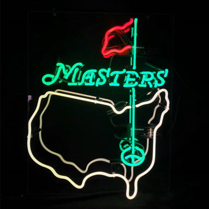 Masters Tournament Golf Neon Signs Light Glass - Club Rehab