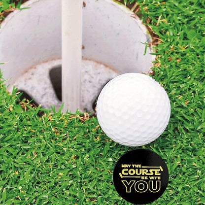 "May The Course Be With You" Golf Ball Marker - Club Rehab - Golf Ball Marker"May The Course Be With You" Golf Ball Marker