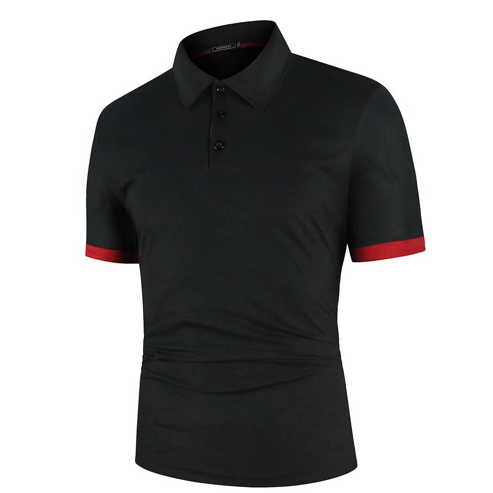 Men Polo Men Shirt Short Sleeve Polo Shirt Contrast Color Polo New Clothing Summer Streetwear Casual Fashion Men tops - Club Rehab - Polo shirtblack redS45134535229632|45134535262400|45134535295168|45134535459008|45134535590080|45134535622848|45134535655616|45134535688384