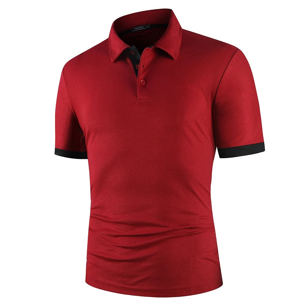 Men Polo Men Shirt Short Sleeve Polo Shirt Contrast Color Polo New Clothing Summer Streetwear Casual Fashion Men tops - Club Rehab - Polo shirtBurgundyS45134534967488|45134535000256|45134535033024|45134535196864|45134535327936|45134535360704|45134535393472|45134535426240