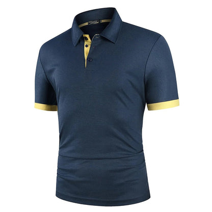 Men Polo Men Shirt Short Sleeve Polo Shirt Contrast Color Polo New Clothing Summer Streetwear Casual Fashion Men tops - Club Rehab - Polo shirtnavy yellowS45134533394624|45134533427392|45134533460160|45134533624000|45134533755072|45134533787840|45134533820608|45134533853376