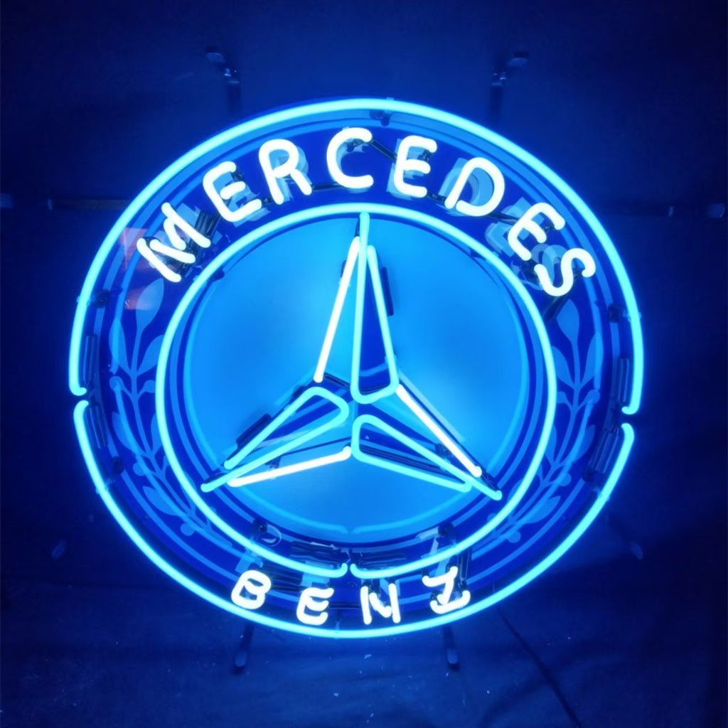 Mercedes Benz Auto Car Logo Neon Signs Light - Club Rehab