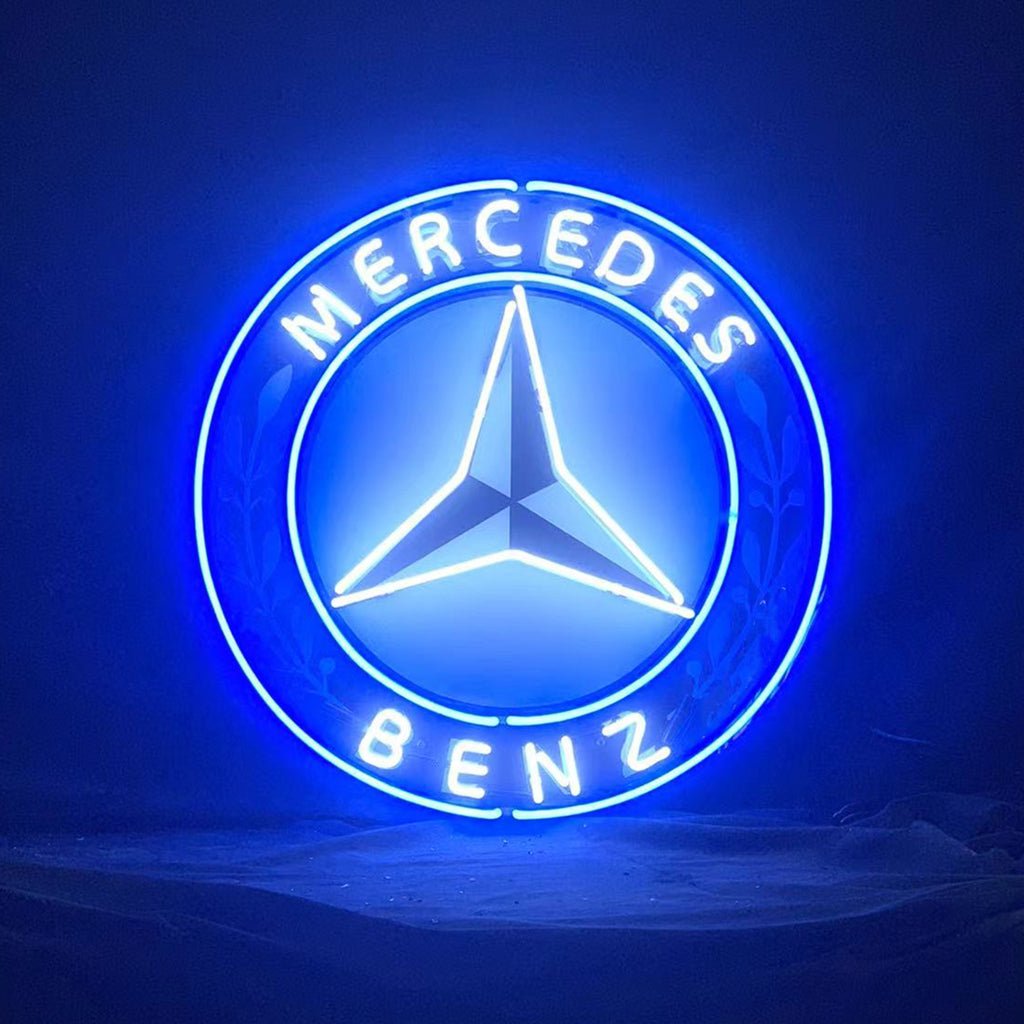 Mercedes Benz Auto Car Logo Neon Signs - Club Rehab
