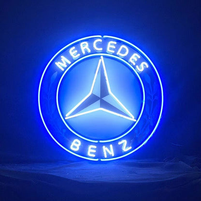Mercedes Benz Auto Car Logo Neon Signs - Club Rehab