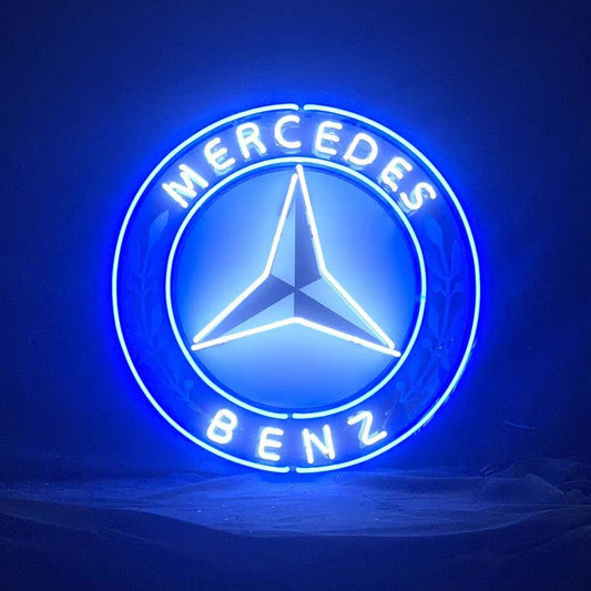 Mercedes Benz Auto Car Logo Neon Signs - Club Rehab