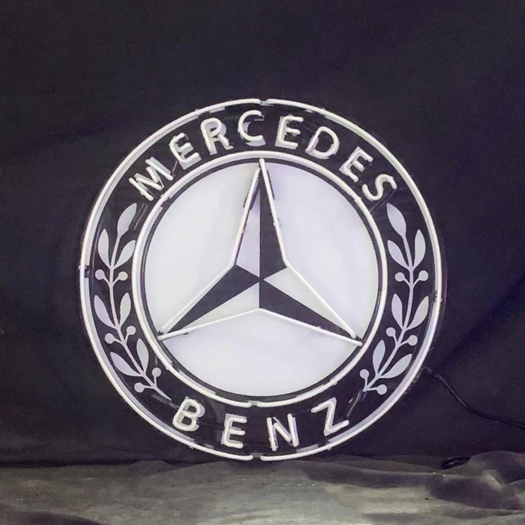 Mercedes Benz Auto Car Logo Neon Signs - Club Rehab