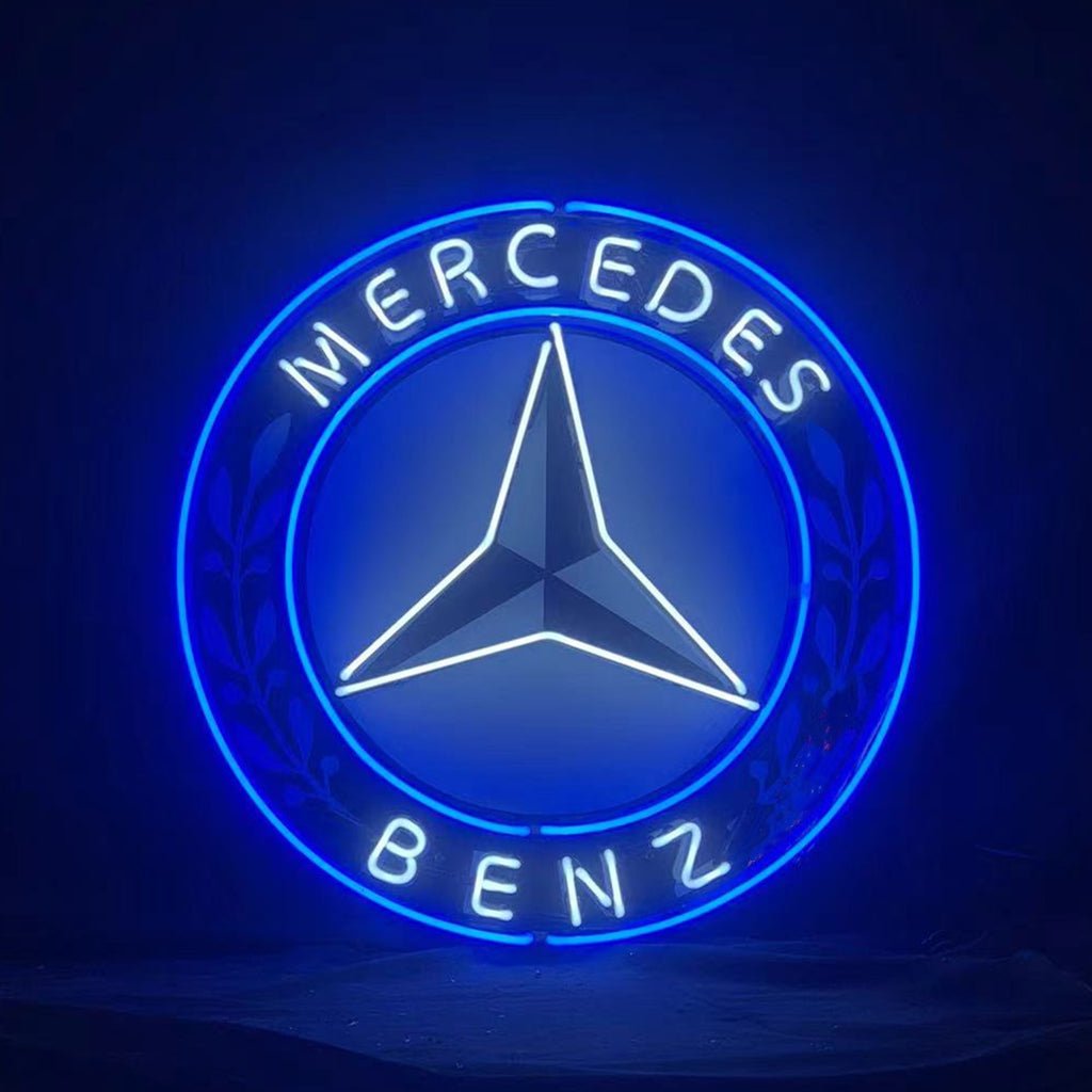 Mercedes Benz Auto Car Logo Neon Signs - Club Rehab