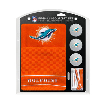 Miami Dolphins Embroidered Towel Golf Gift Set