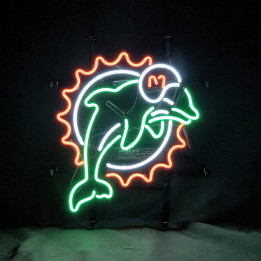 Miami Dolphins Football Logo Neon Signs Light - Club Rehab