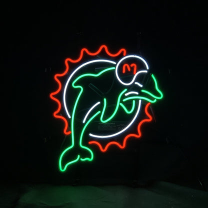 Miami Dolphins Football Logo Neon Signs Light - Club Rehab