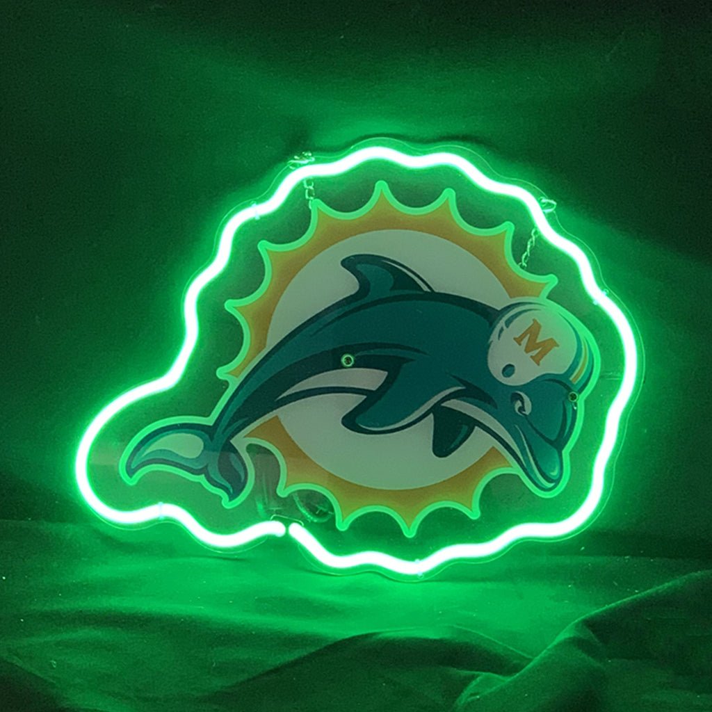 Miami Dolphins Football Logo Neon Signs Light - Club Rehab
