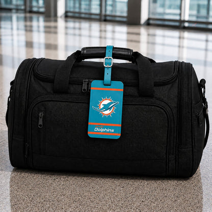 Miami Dolphins plastic golf bag tag by Team Golf, product photo 5