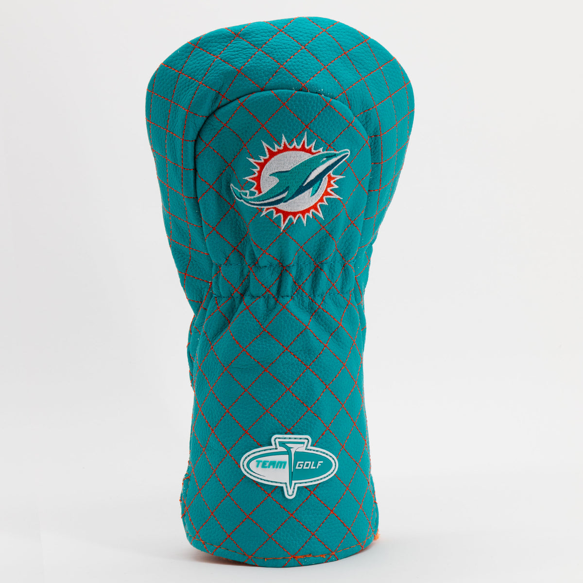 Miami Dolphins Solid Driver quilted headcover, back view