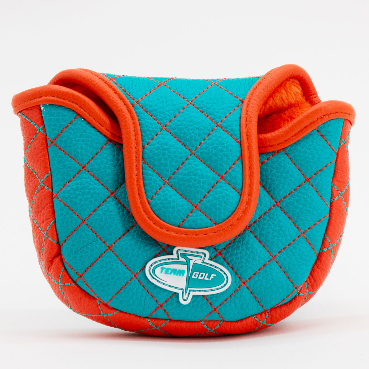 Miami Dolphins Solid Mallet Putter quilted headcover, back view