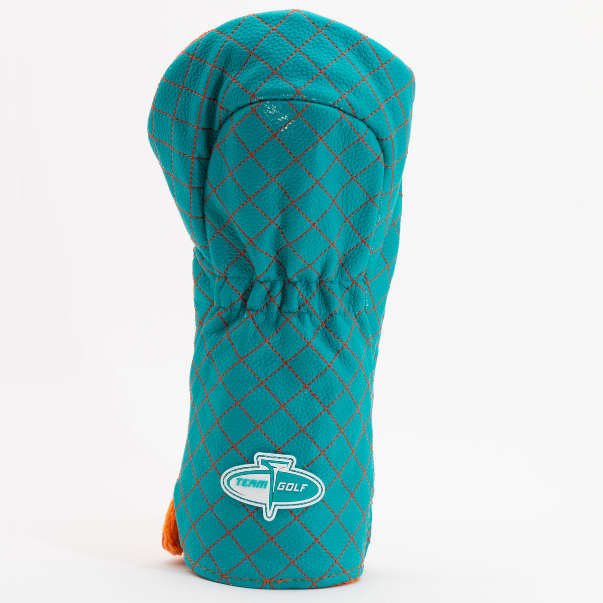 Miami Dolphins Split Driver quilted headcover, back view