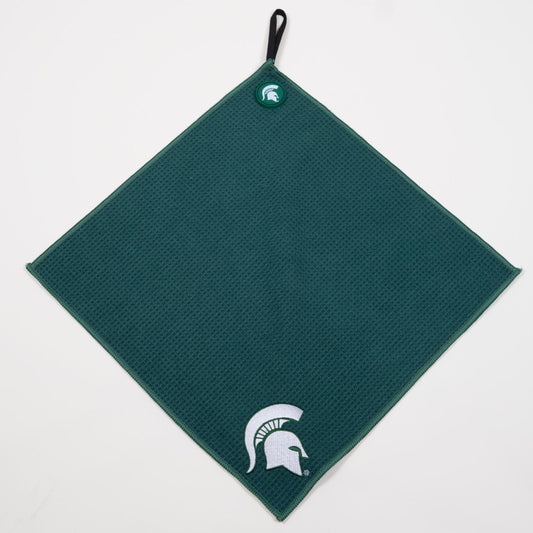 Michigan State Spartans NCAA Magnetic Embroidered Golf Towel – 15" x 15" - Club Rehab