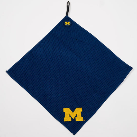 Michigan Wolverines NCAA Magnetic Embroidered Golf Towel – 15" x 15" - Club Rehab