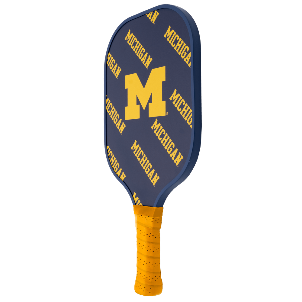 Michigan Wolverines Pickleball Paddle | Carbon Fiber Face | 12mm Core - Club Rehab